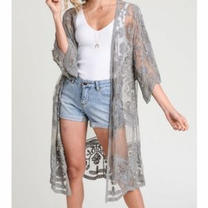 JODIFL lace kimono